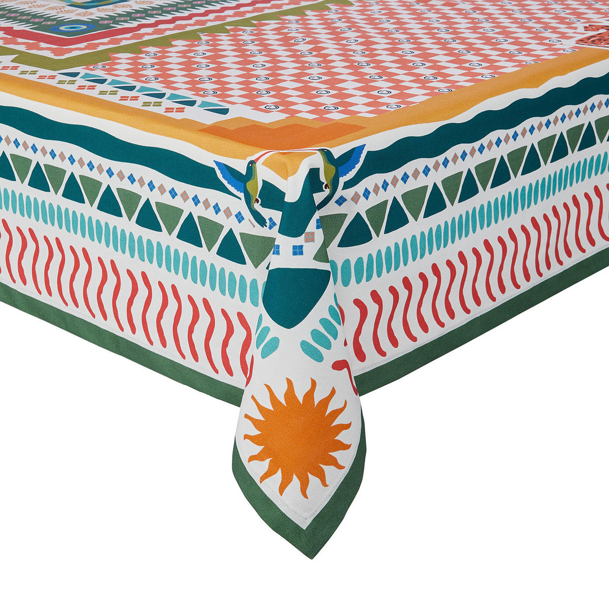 TISCHDECKE Cartagena - Multicolor, Textil (300/160cm) - BUTLERS