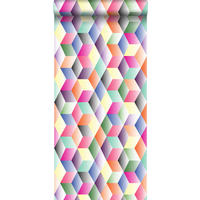 XXL-VLIESTAPETE grafisches Muster 50 x 900 cm - Pink, Papier (50/900cm) - Origin Wallcoverings