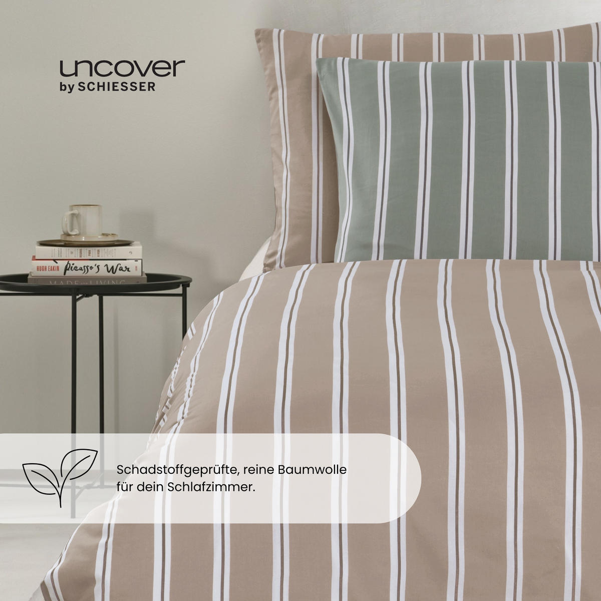 BETTWÄSCHESET Colorado - Renforcé - 2-teilig - 135x200cm - Taupe - Taupe, Textil (135/200cm) - Uncover by Schiesser