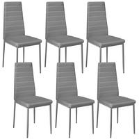 ESSZIMMERSTUHL 6er Set Thomas 41 x 45 x 98 5 cm grau - Grau, Textil (48/98.5/45cm) - tectake