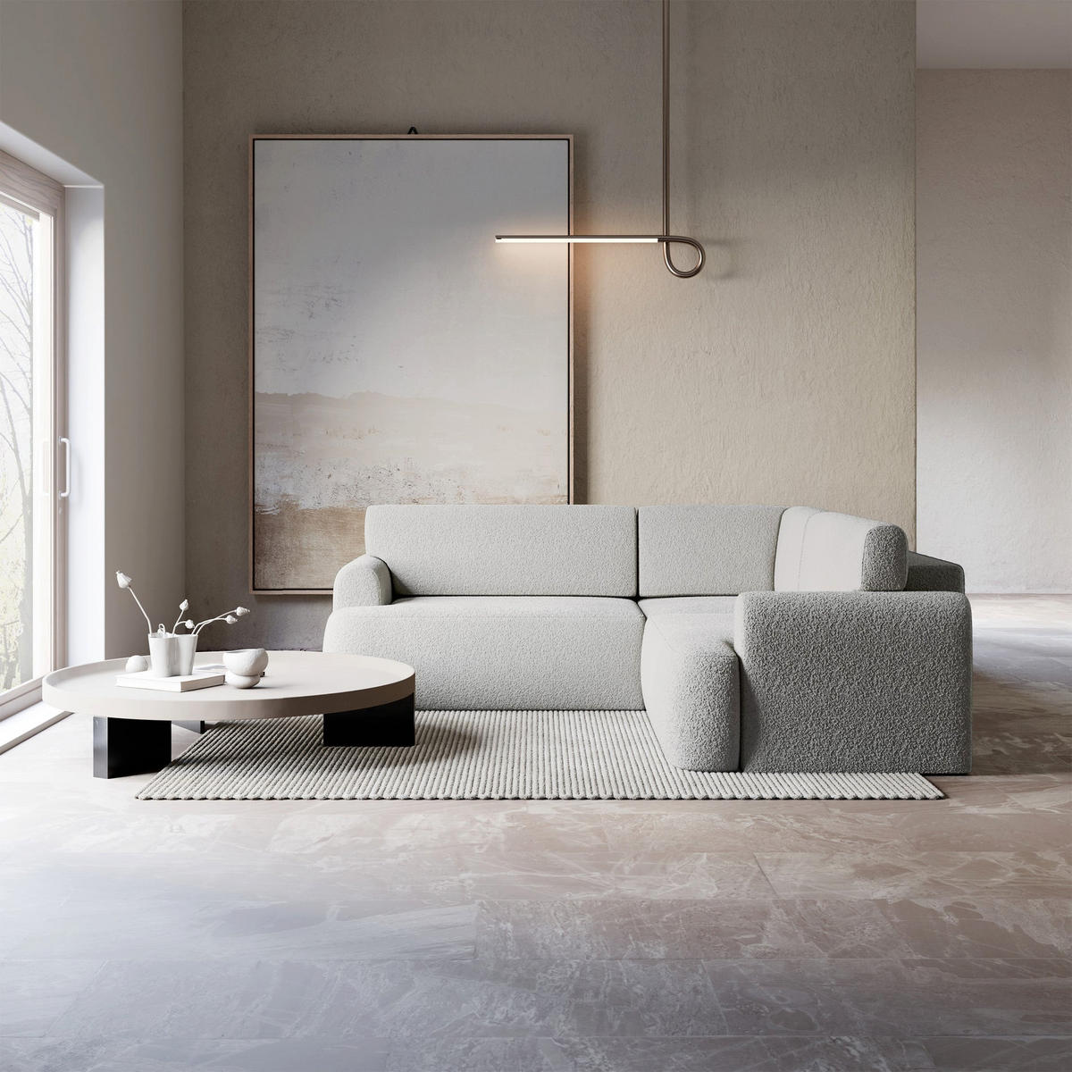 ROHOVÁ POHOVKA Kaveo Zelený manšestr univerzální s rohovým dílem s úložným prostorem - černá/šedohnědá, textil/plast (245/245cm) - Selsey