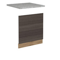 FRONTBLENDE R-Line Edelgrau 60 cm , AP Marmor - Honigeiche/Grau, Holzwerkstoff (60/57.2/1.6cm) - Vicco