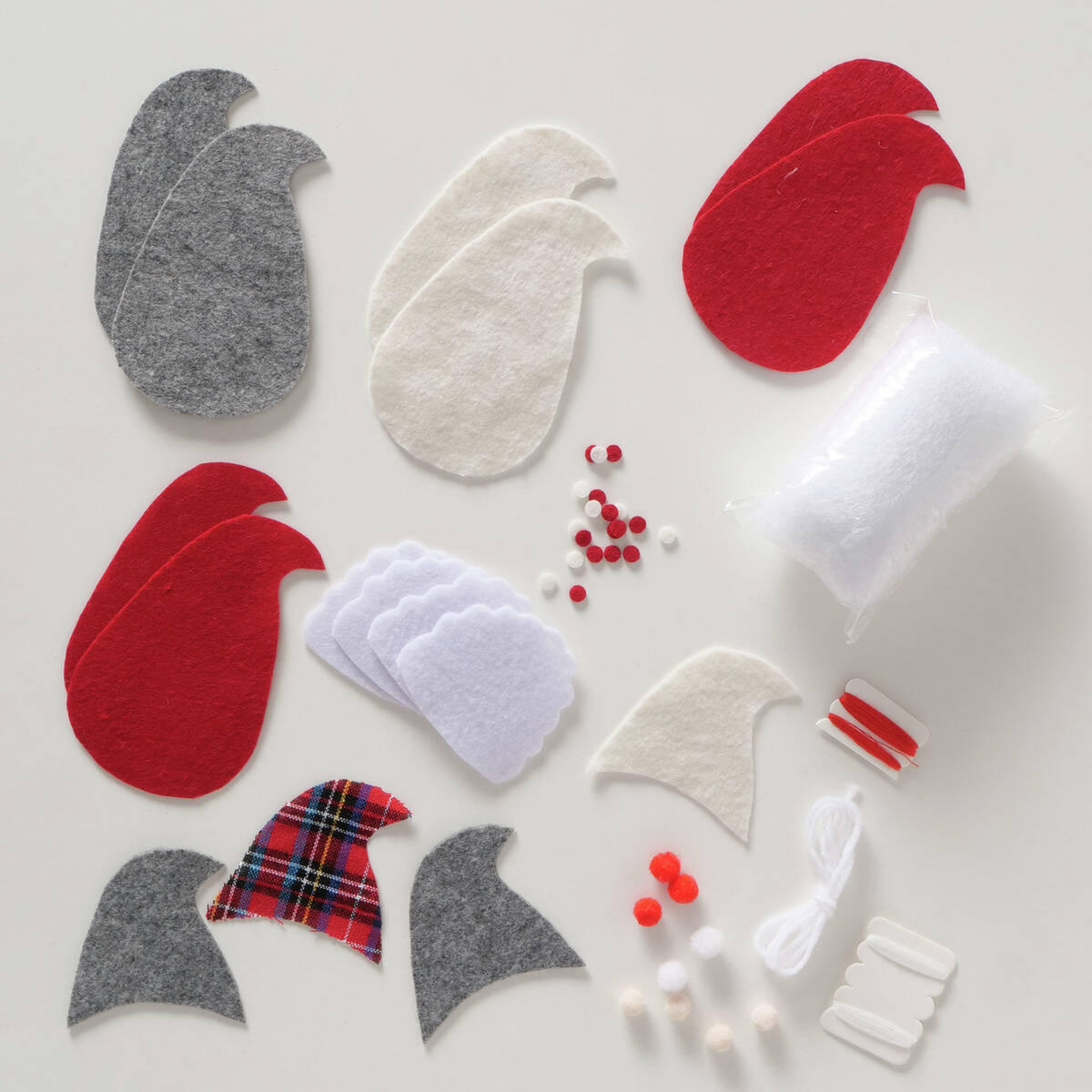 DEKORATIONSSET DIY Zwerge - Multicolor, Textil (5/22/15cm) - Boltze Home