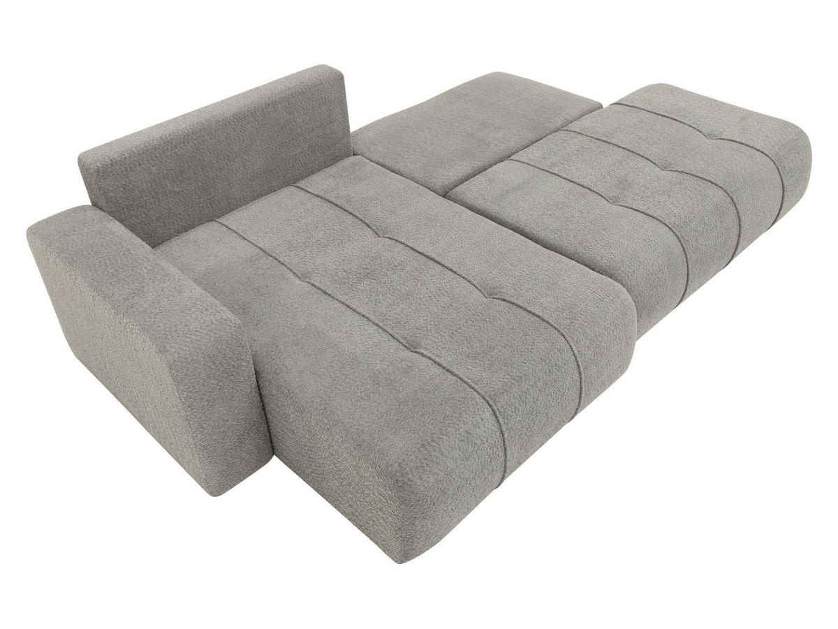 ECKSOFA Furyn O, Seite: Rechts - Beige/Schwarz, Holzwerkstoff/Kunststoff (262/145cm) - MIRJAN24