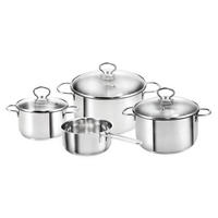 TOPFSET Merkur, Edelstahl, Induktion, 4-teilig - Edelstahlfarben, Metall - KOPF