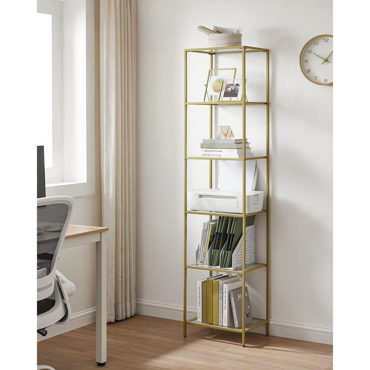 GLASREGAL SINGAPORE - Goldfarben, Glas (40/177.3/30cm) - Hansiro