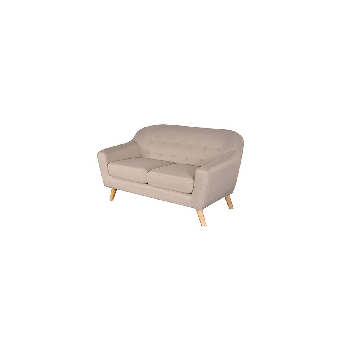 2-SITZER-SOFA SUVI, Beige - Beige, Holzwerkstoff (82/81/148cm) - Weber Industries