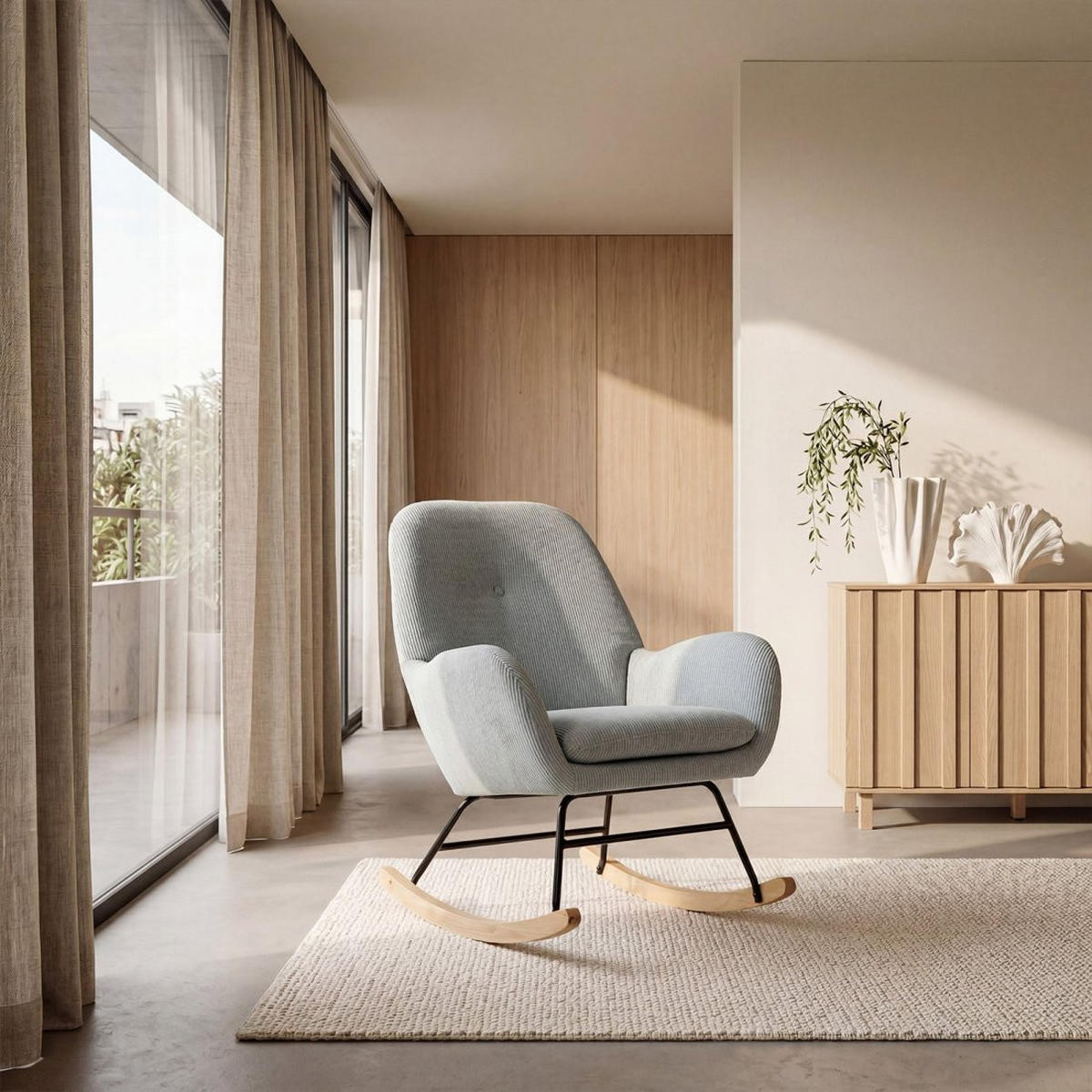STILLSTUHL Becca Grün 67 cm x 88 cm - Grün, Textil (67/88/70cm) - Klast Home