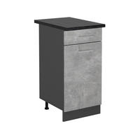 Anthrazit/Grau, Holzwerkstoff (40/81.6/60cm) - Vicco