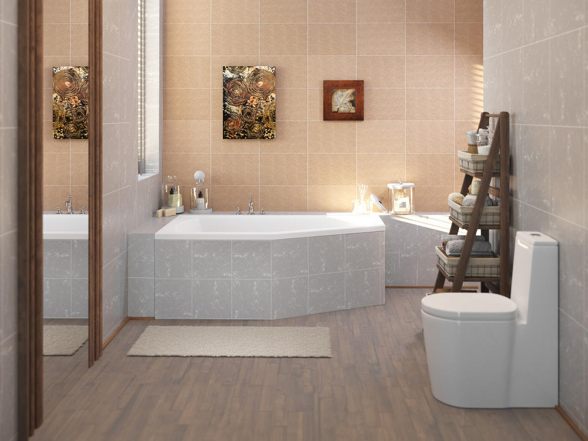 BADEWANNE Eckwanne SELENA 150/90 Rechts mit Styro Ablauf Füße - Weiß, Kunststoff (90/59/150cm) - bad land