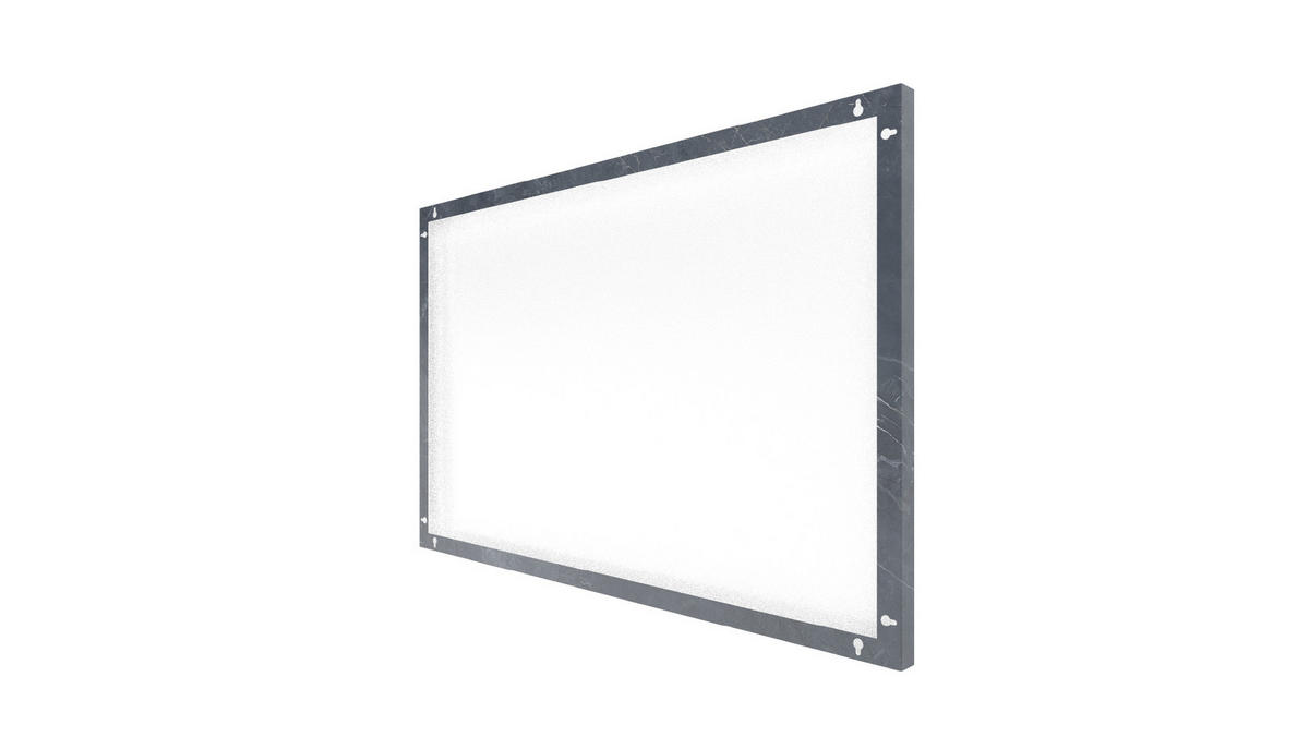 MAGNETTAFEL ANTHRAZIT MARMOR 90x60cm - Grau, Metall (90/60/1.8cm) - ALLboards