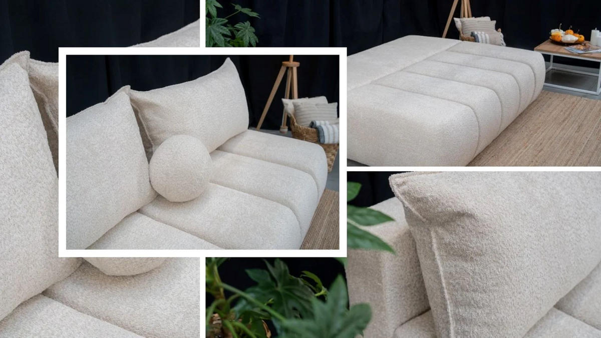 SCHLAFSOFA PIANO Beige - Beige, Holz (207/91/103cm) - Kaiser Möbel