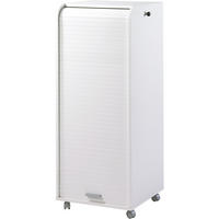 AKTENSCHRANK mit Rolladentür 47/47/117cm - Weiß, Holzwerkstoff (47/117/47cm) - Simmob