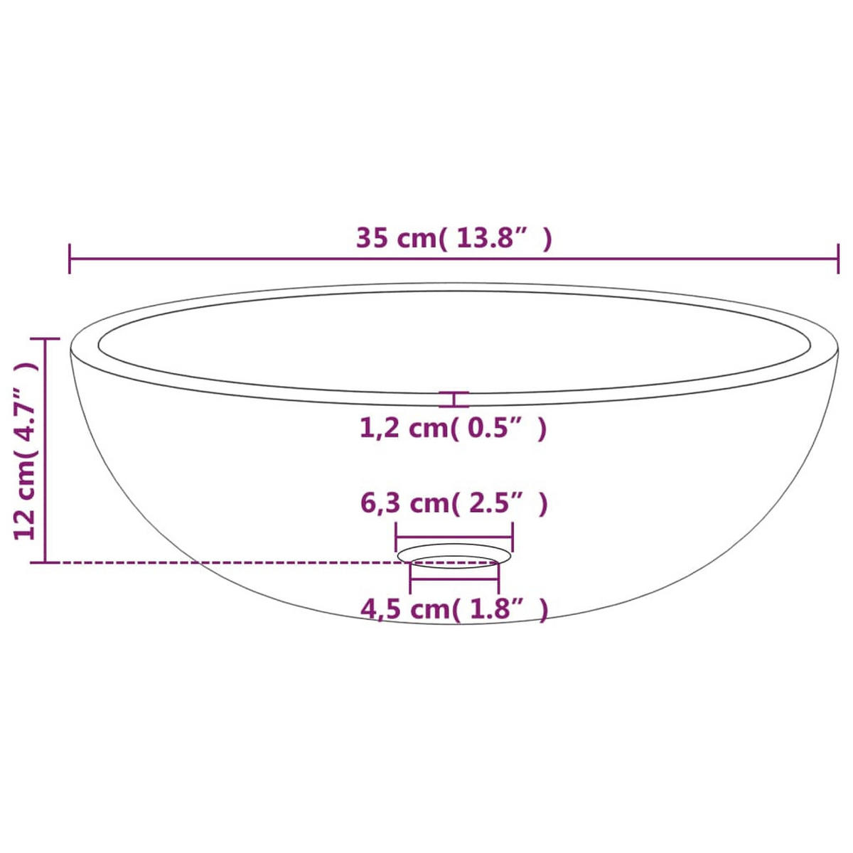 WASCHBECKEN Layfield 35/35/12 cm - Schwarz, Glas (35/12/35cm) - Nettlife