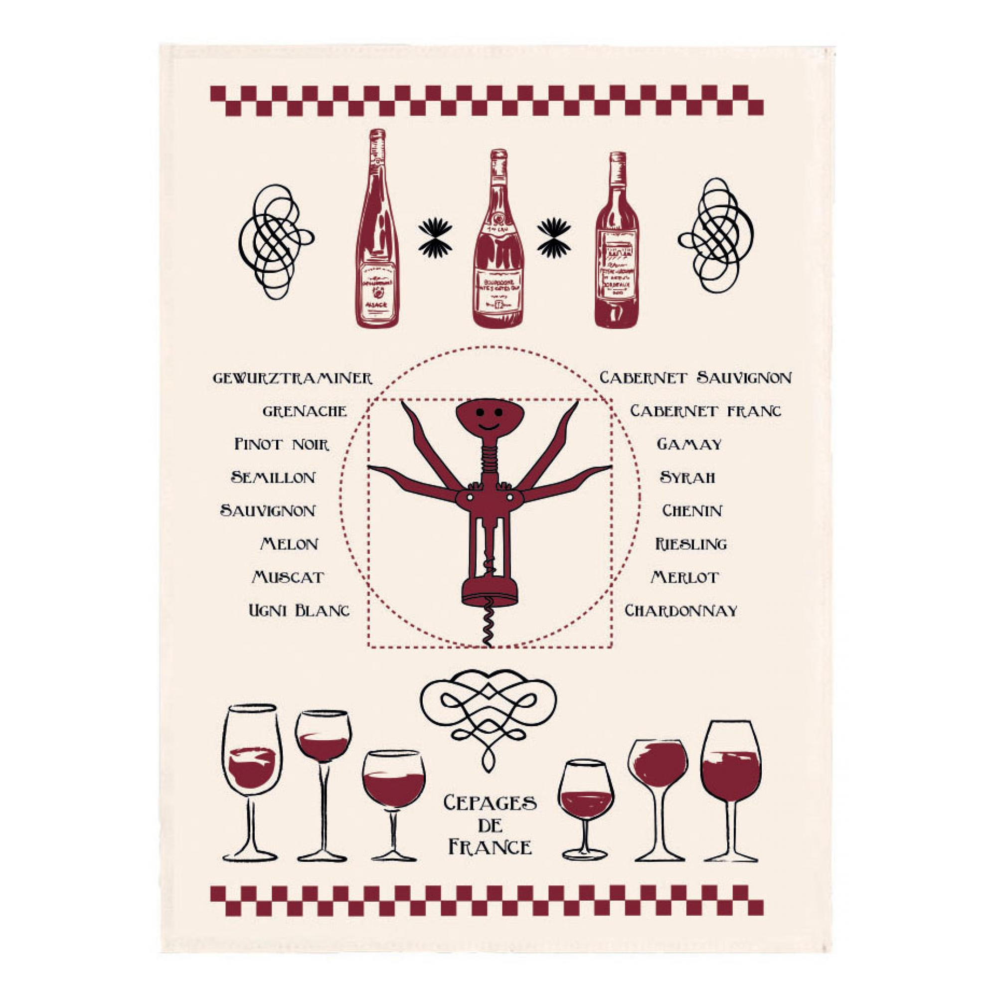 GESCHIRRTUCH Vitruve multico 50 x 70 cm - Multicolor, Textil (70/50cm) - Winkler