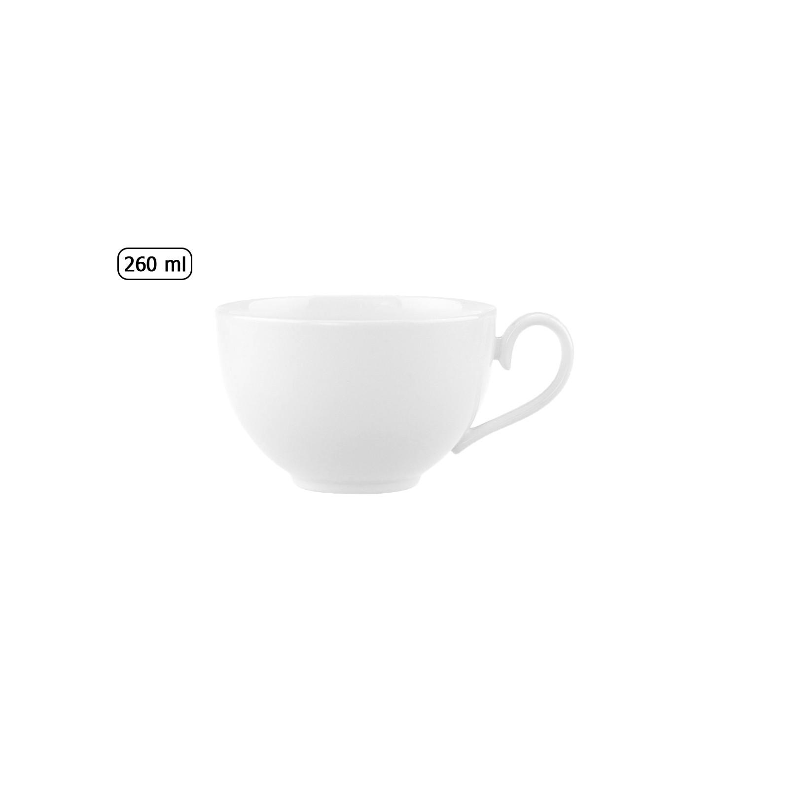 KAFFEEOBERTASSE Royal weiß 260 ml 6er Set - Weiß, Keramik (0.4L) - Villeroy & Boch