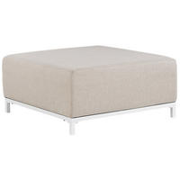 OTTOMANE Rovigo 83/83/38 cm - Beige, Kunststoff/Textil (83/38/83cm) - Beliani