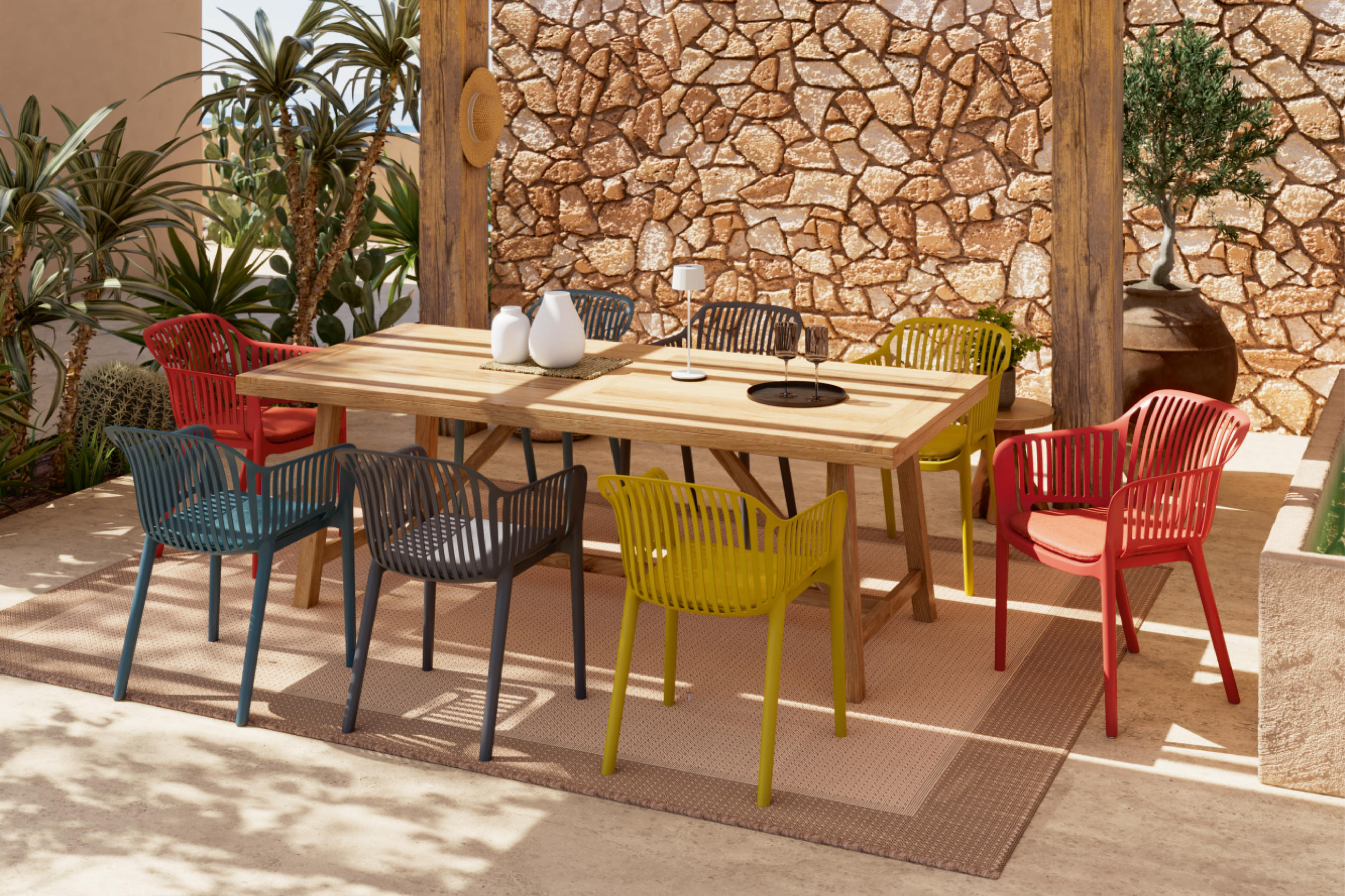 Wetterfeste Möbel aus Polyrattan 