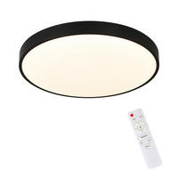 LED-DECKENLEUCHTE Quirinus 28/28/3 cm - Schwarz, Kunststoff (28/28/3cm) - Nettlife