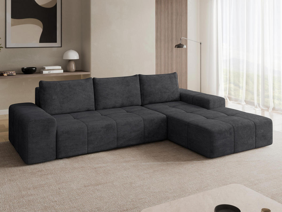 COLTAR Tonseo L, Dreapta - antracit/negru, material plastic/material textil (173/275cm) - MIRJAN24