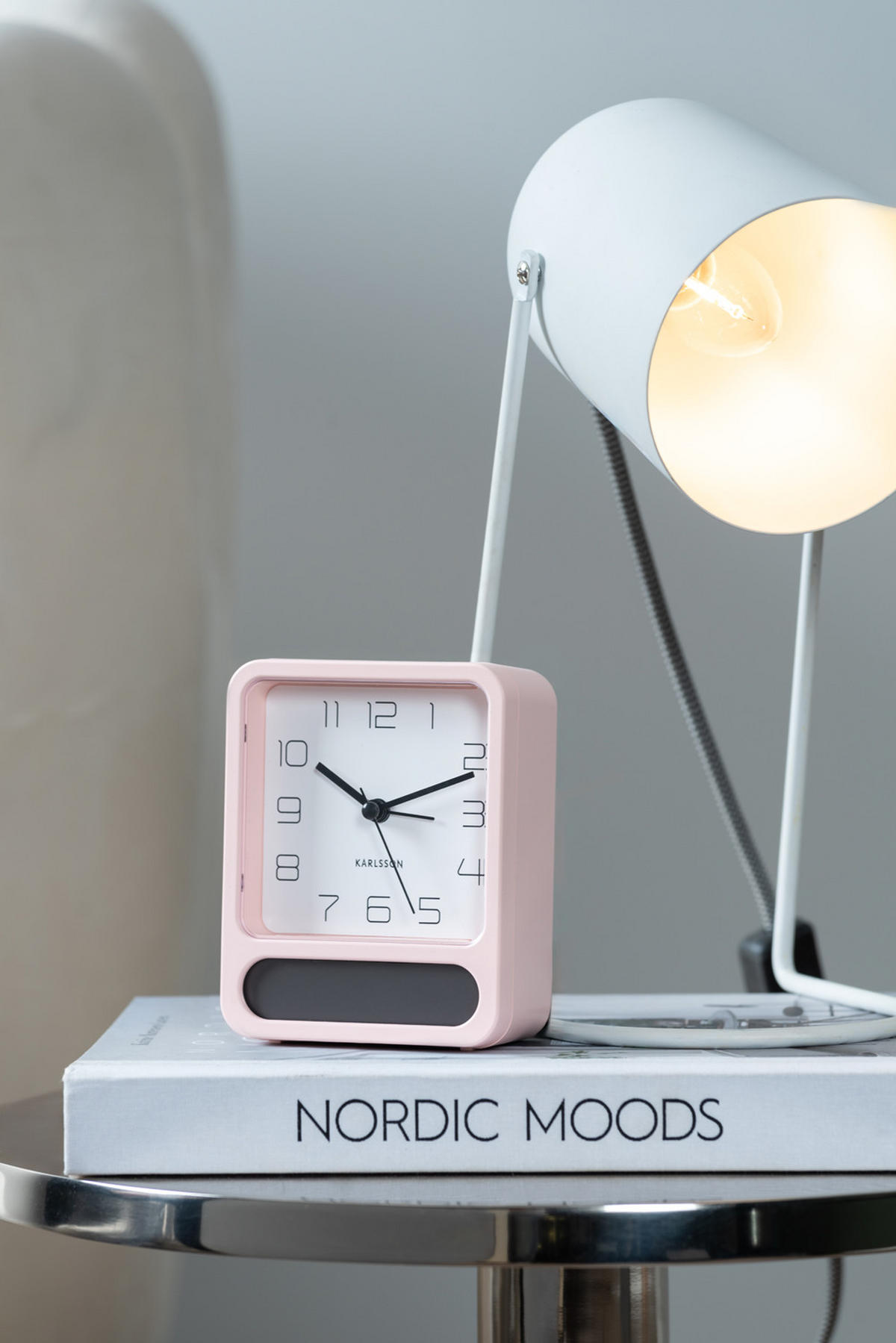 WECKER Duo 9.7/9.7/12 cm - Pink, Kunststoff (9.7/12/9.7cm) - Karlsson