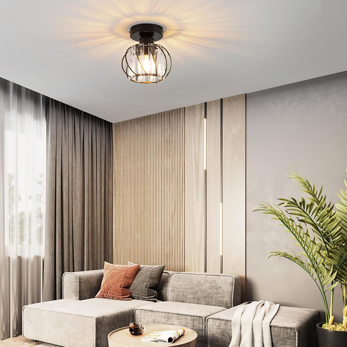 LED-DECKENLEUCHTE Welsar 16/15/15 cm - Schwarz, Metall (16/15/15cm) - ZMH