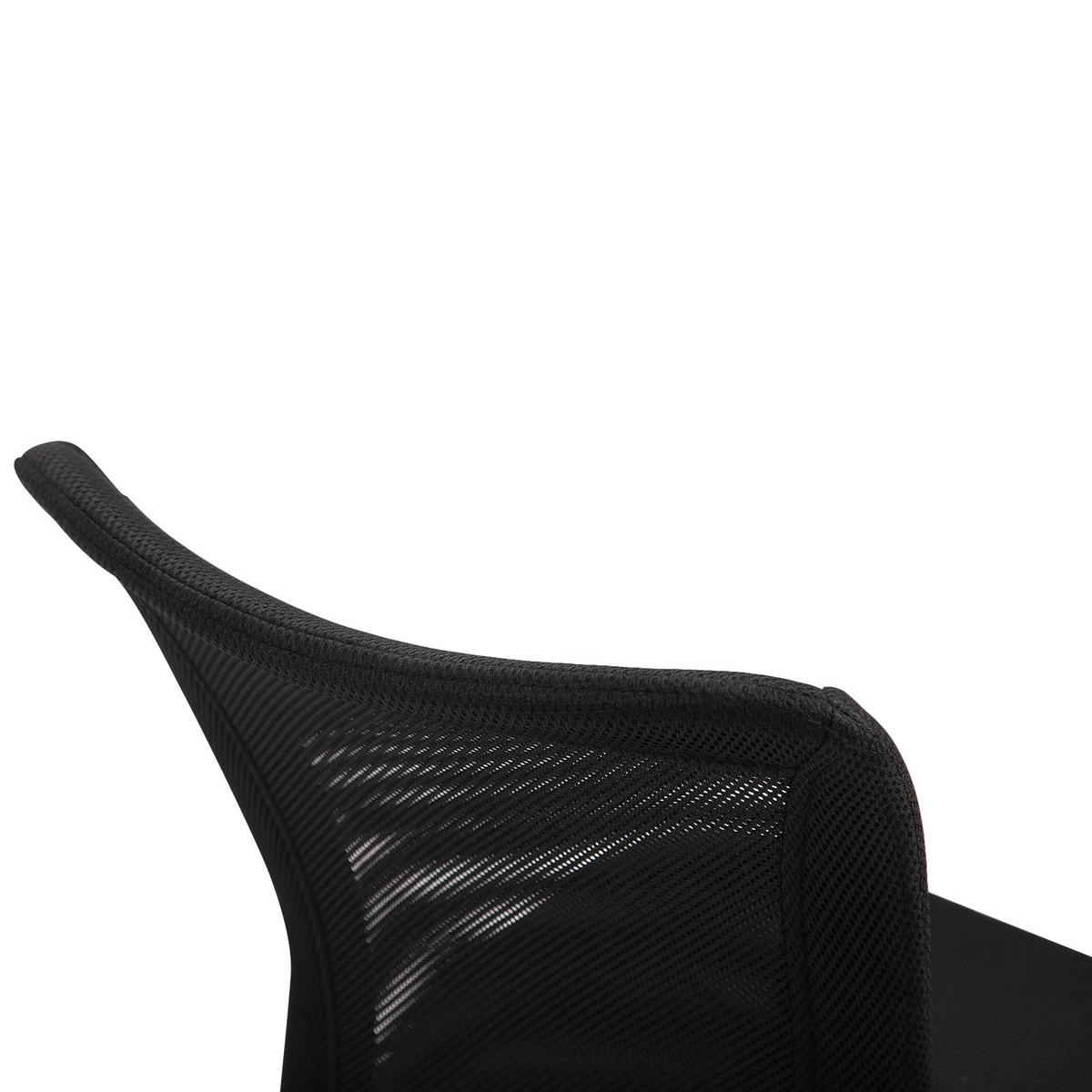 DREHSTUHL DE-11641 höhenverstellbar Chromgestell 360° Schwarz - Schwarz, Textil (58/100/43cm) - ComfortXL