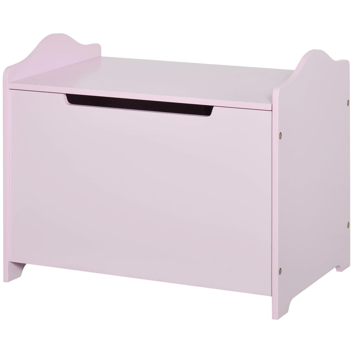 SPIELZEUGTRUHE DE-17224 mit Gasdruckdämpfer, MDF Rosa - Pink, Metall (101.6/152.4cm) - ComfortXL