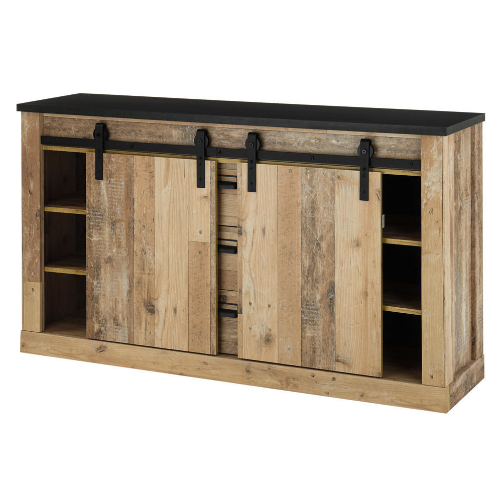 SIDEBOARD Shelton-61 - Braun, Holzwerkstoff (162/91/43cm) - Lomado