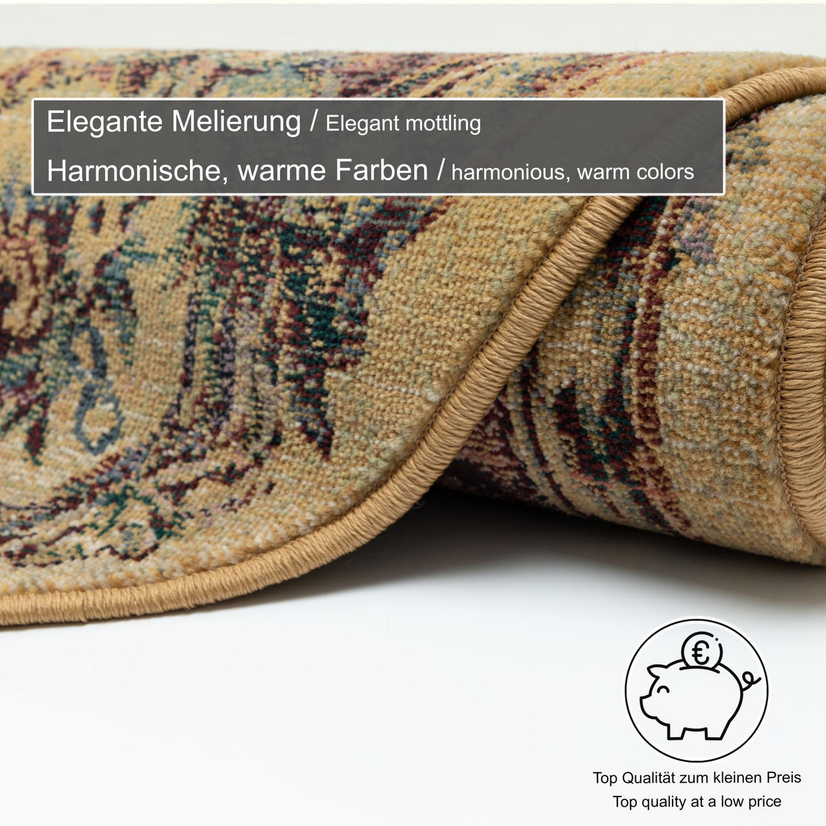 WEBTEPPICH Gabiro 856 240x240 cm - Beige, Textil (240/240cm) - THEKO