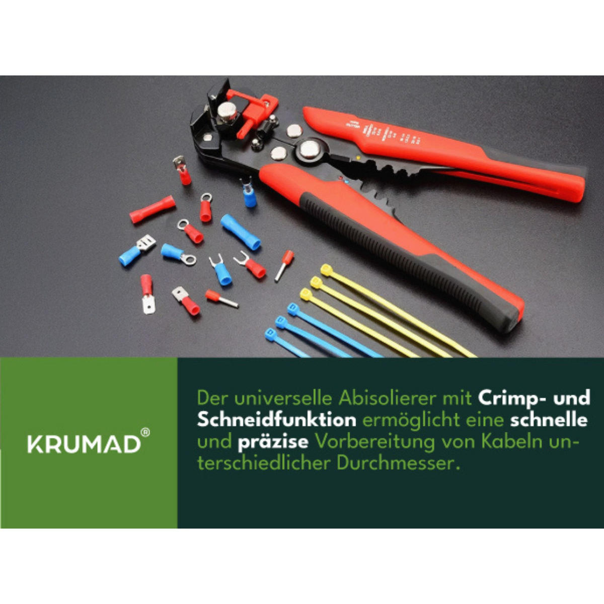ABISOLIERZANGE Automatische Set - Rot, Metall (10/5/10cm) - KRUMAD
