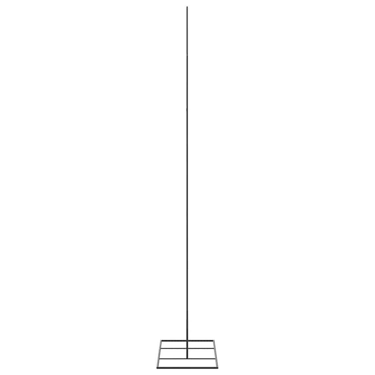 WEIHNACHTSBAUM Metall mit Ständer Haken 80/30/180 cm Schwarz Stahl - Schwarz, Metall (180cm) - vidaXL