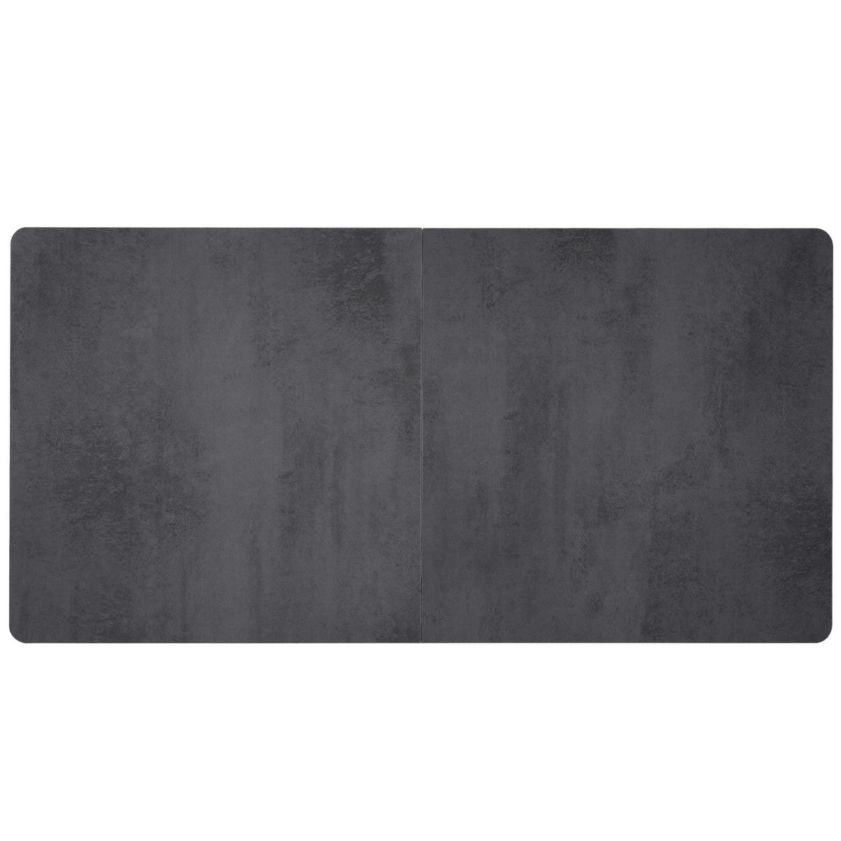 ESSTISCH Grau/Schwarz 96/77/75 cm - Schwarz, Holz (77/96/75cm) - PANGIVO