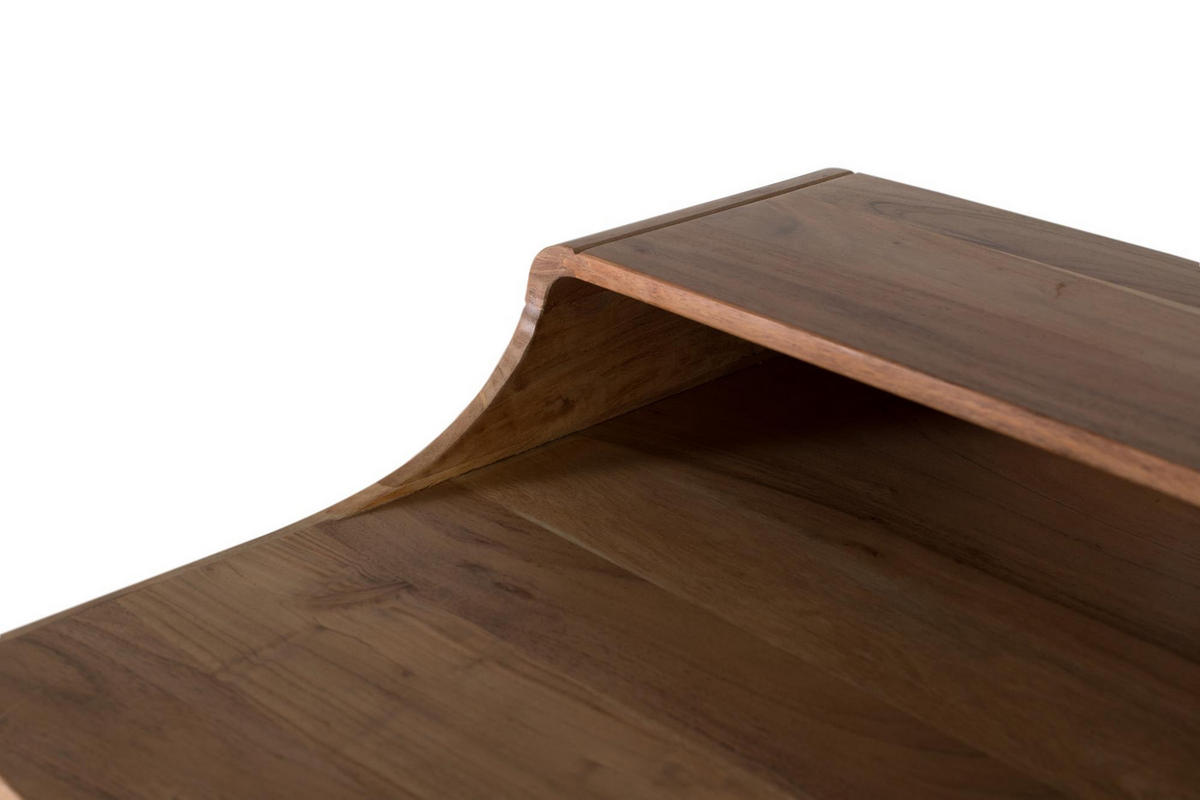 SCHREIBTISCH aus Akazienholz und Metall - Braun, Holz (115/60/90cm) - Giner y Colomer