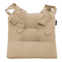 STUHLKISSEN Fino mit Schleifenband beige - Beige, Textil (46/42/7cm) - Magma Heimtexx