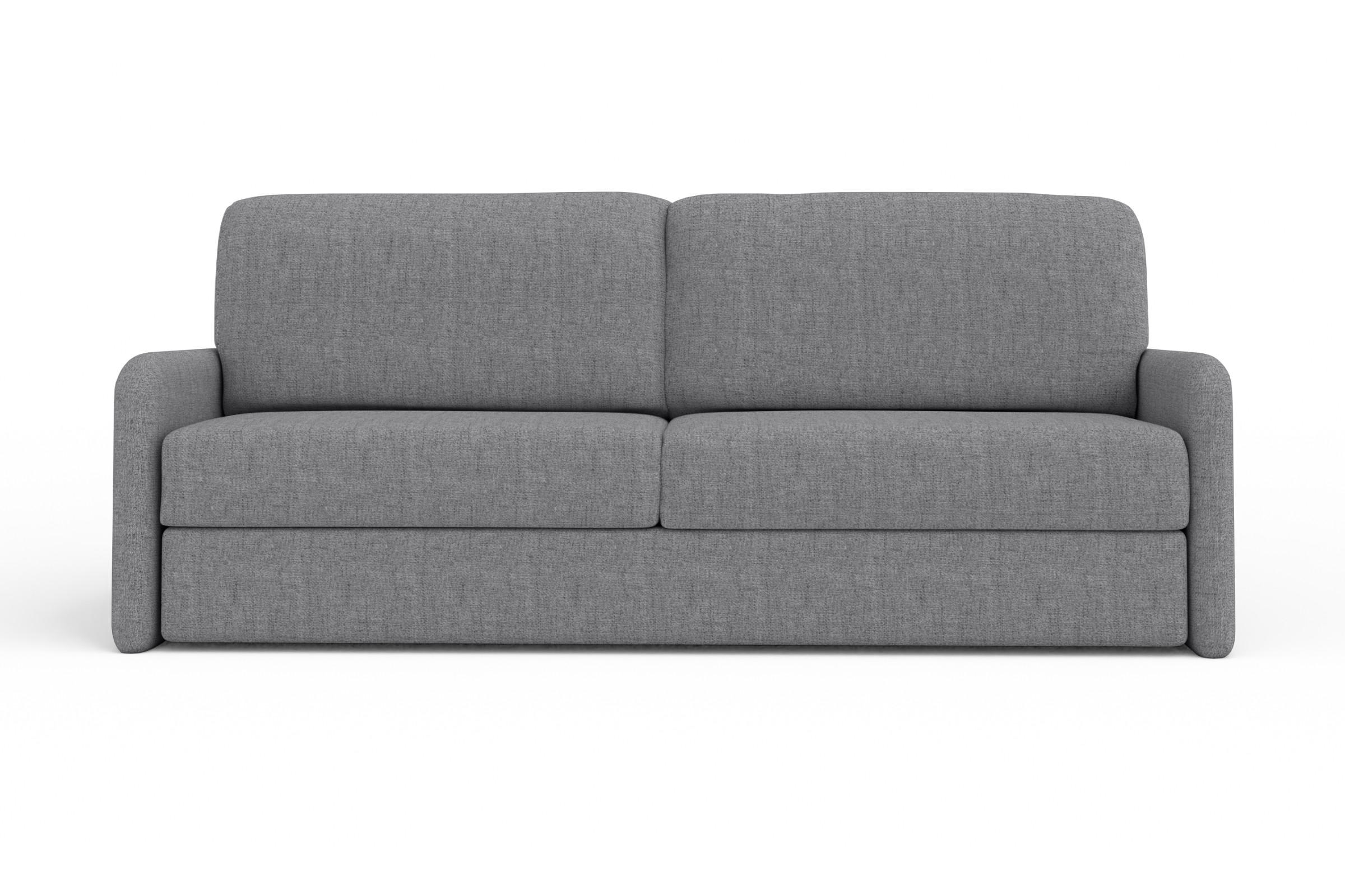 2-SITZER SOFA BIANCO 215 cm breit in Stoff Dunkelgrau - Dunkelgrau, Holzwerkstoff/Textil (215/90/92cm) - Deine Möbel 24