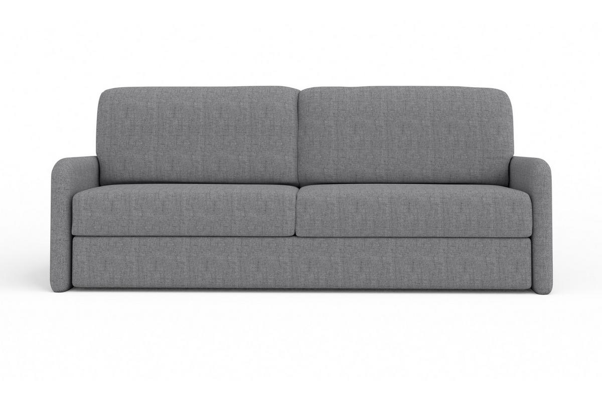2-SITZER SOFA BIANCO 215 cm breit in Stoff Dunkelgrau - Dunkelgrau, Holzwerkstoff/Textil (215/90/92cm) - Deine Möbel 24