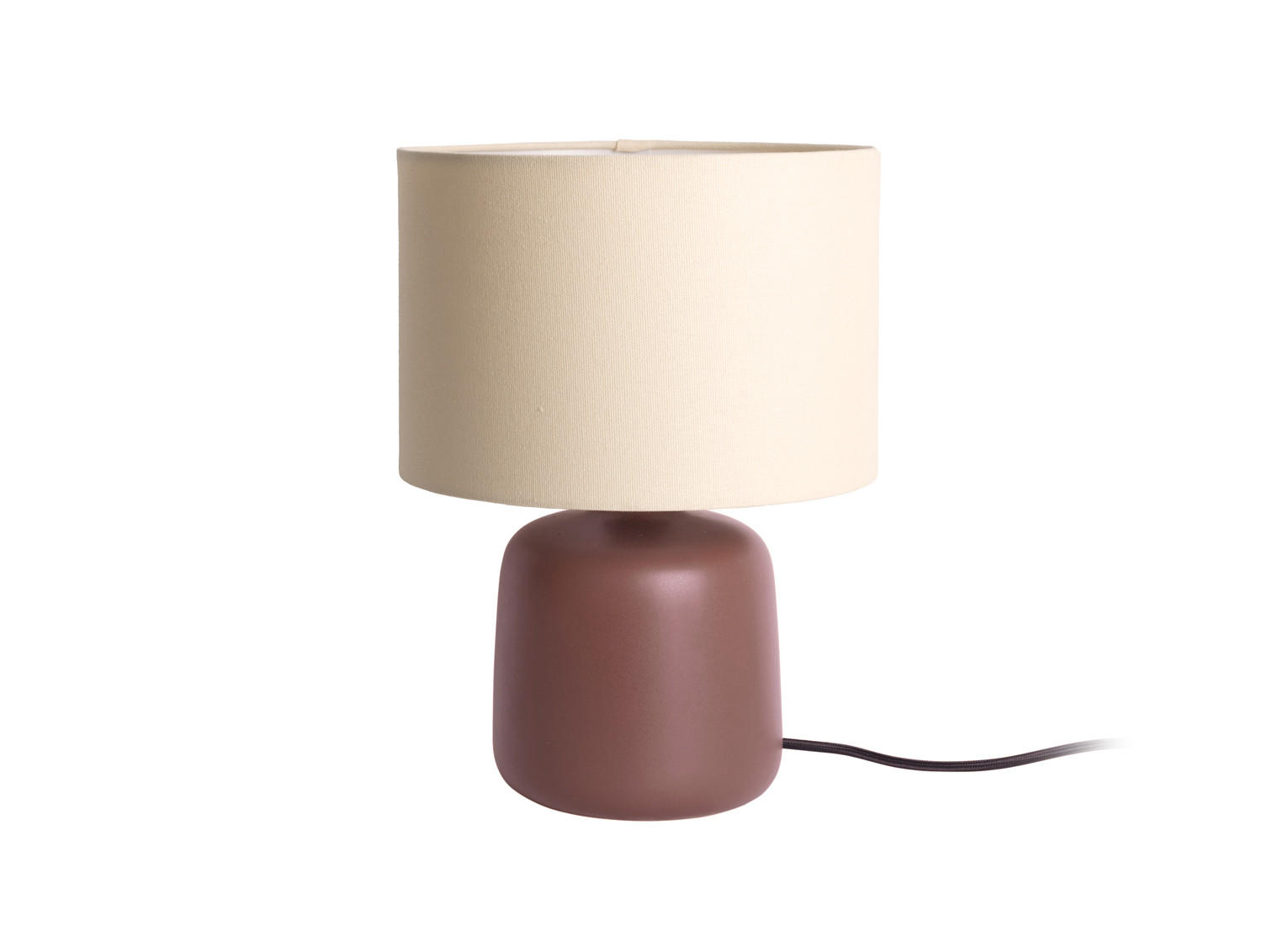 TISCHLAMPE Alma Straight 23/23/33 cm - Altrosa, Keramik (23/23/33cm) - Leitmotiv