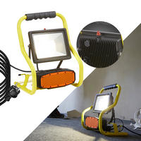 LED-BAUSTRAHLER - 30W mit Bluetooth Lautsprecher und IP44 für Innen- und Außenbereich, 2er-Set - Weiß, Metall (22.6/25.9/35cm) - Northpoint