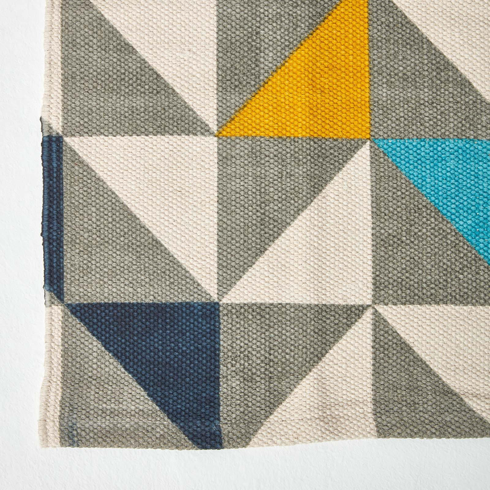 Thumbnail - Homescapes Baumwollteppich, Mehrfarbig, Textil, Grafikmuster, Rechteckig, 160x230 cm, Teppiche & Böden, Teppiche, Flachg...