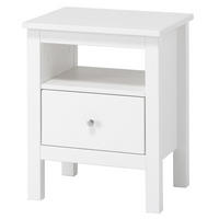 NACHTTISCH Massivholz 37/45/55 cm - Weiß, Holz (45/55/37cm) - hagge home