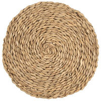 TISCHSET RUND, Rohrkolben, natur, Ø 35 cm - Naturfarben, Holz (35cm) - Orion 