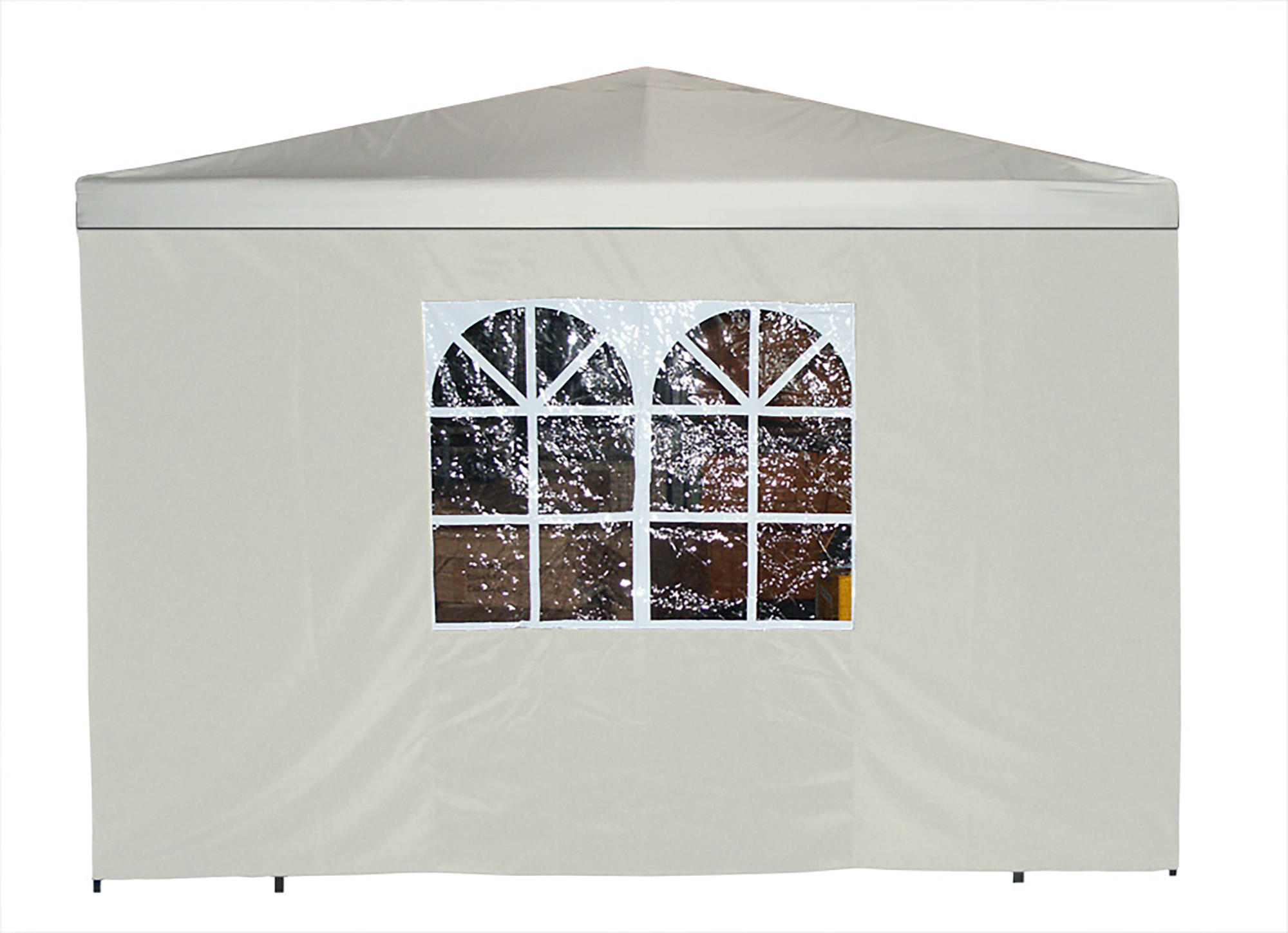 SEITENPLANE Roland für Pavillon mit Fenster 300x190 cm, Wasserabweisend, Farbe: Ecru - Naturfarben, Kunststoff (300/190/0.3cm) - TPFGarden