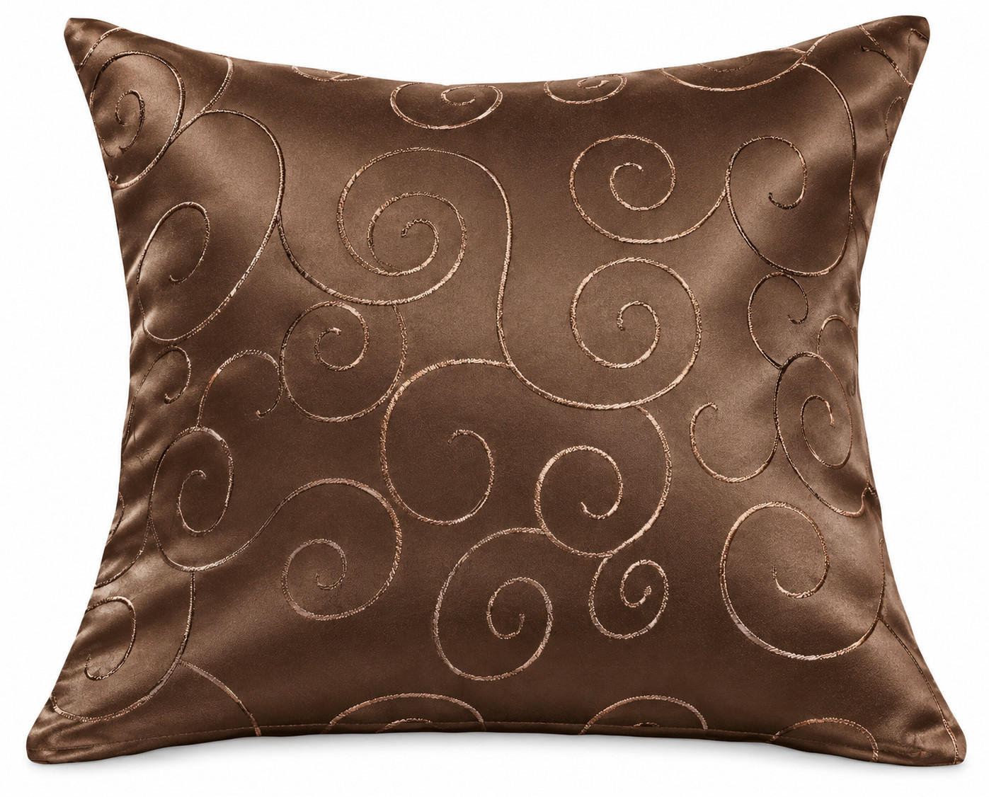 KISSENBEZUG 60/60 cm Braun Damast Circle - Braun, Textil (60/60cm) - TiborTex