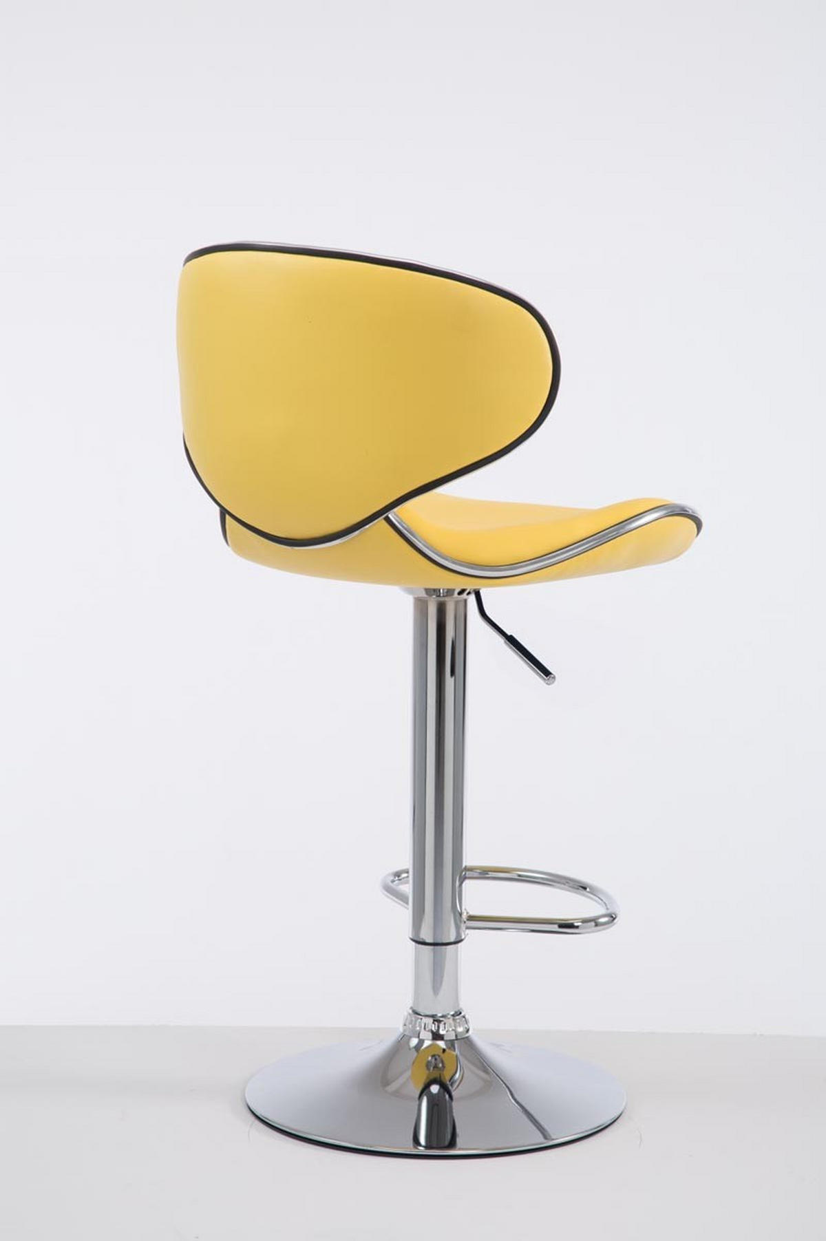 BARHOCKER Las Vegas V2 Kunstleder 88-108x46x49 cm Gelb - Gelb, Leder (46/88/49cm) - furnicato