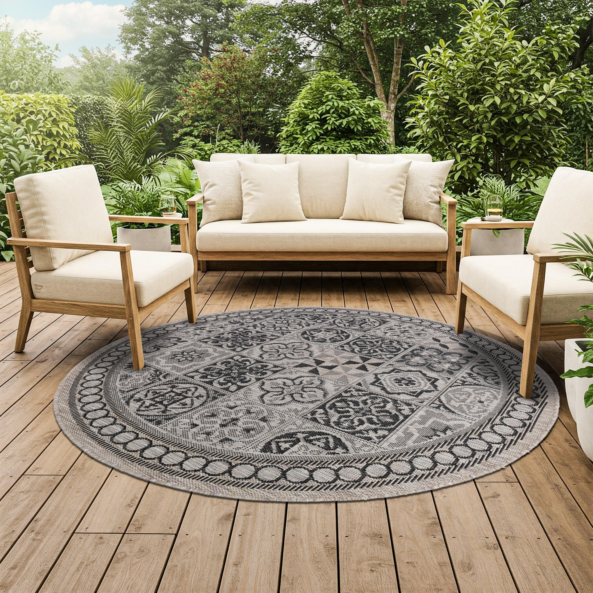 TEPPICH MELISSA Braun 200/200 cm - Braun, Kunststoff (200/200cm) - Tapiso