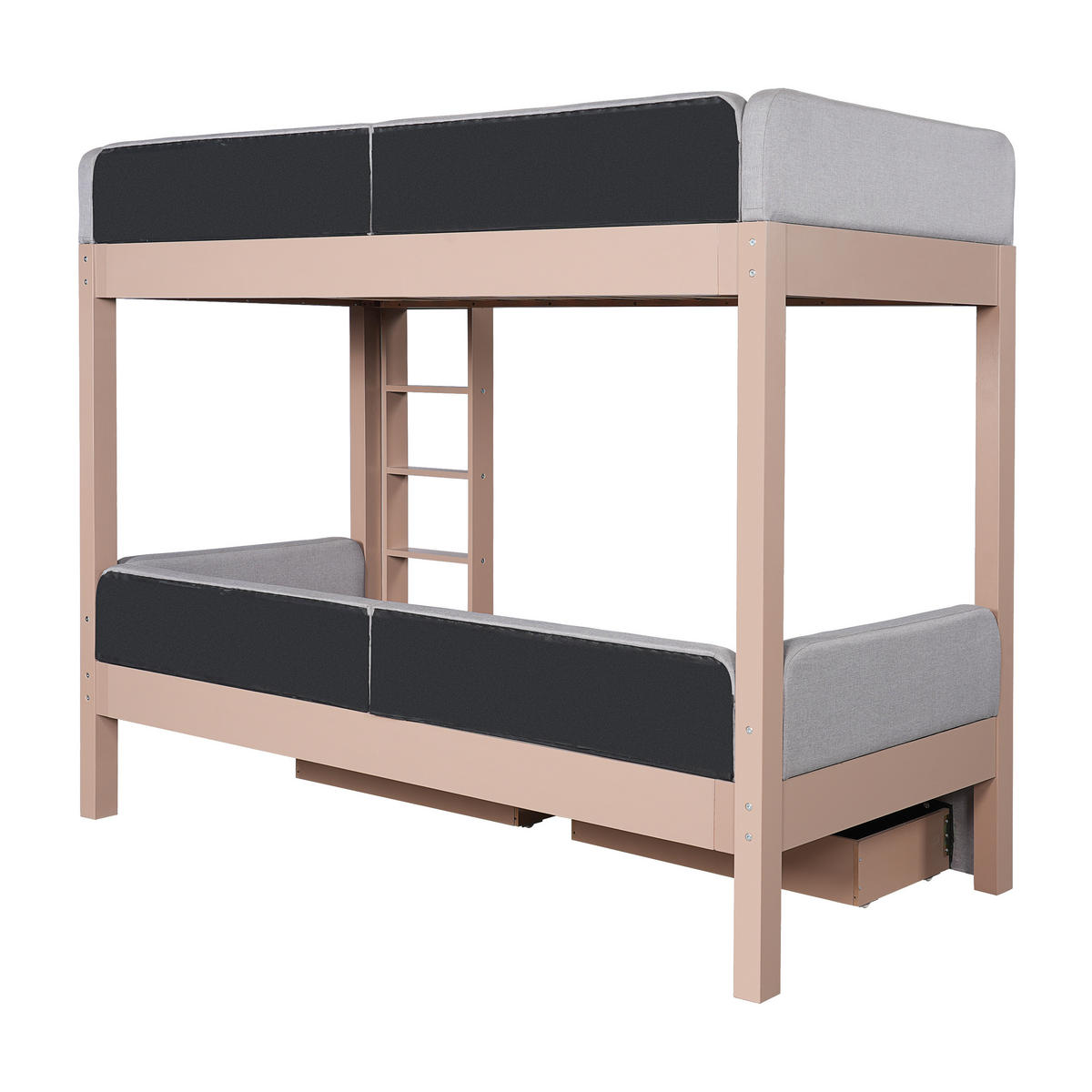 ETAGENBETT Kinderbett 90x200/140x200 Weiß - Weiß, Holz (90/200cm) - ComfortXL