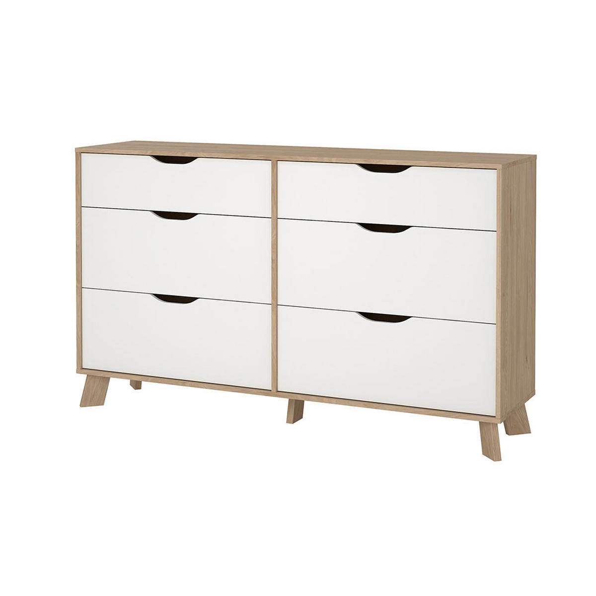 KOMMODE, Ikast, Eiche, Holzwerkstoff, 156 x 40 x 93 cm - Eichefarben, Holzwerkstoff (156/93/40cm) - ebuy24