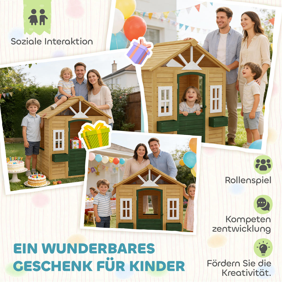 SPIELHAUS DE-10912 Braun - Braun, Holzwerkstoff (97/150/134.5cm) - ComfortXL