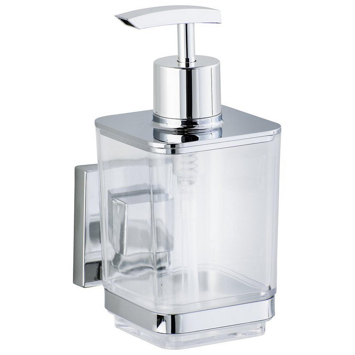 SEIFENSPENDER Befestigen ohne bohren 7,5/10/16 cm - Transparent, Metall (10/16/7.5cm) - Wenko